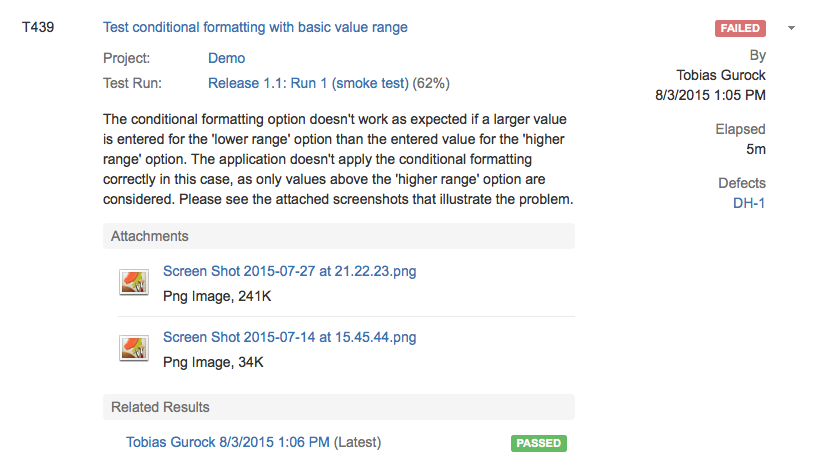 TestRail 5.0 - Full JIRA Test Management & More 5 jira-issue-expanded